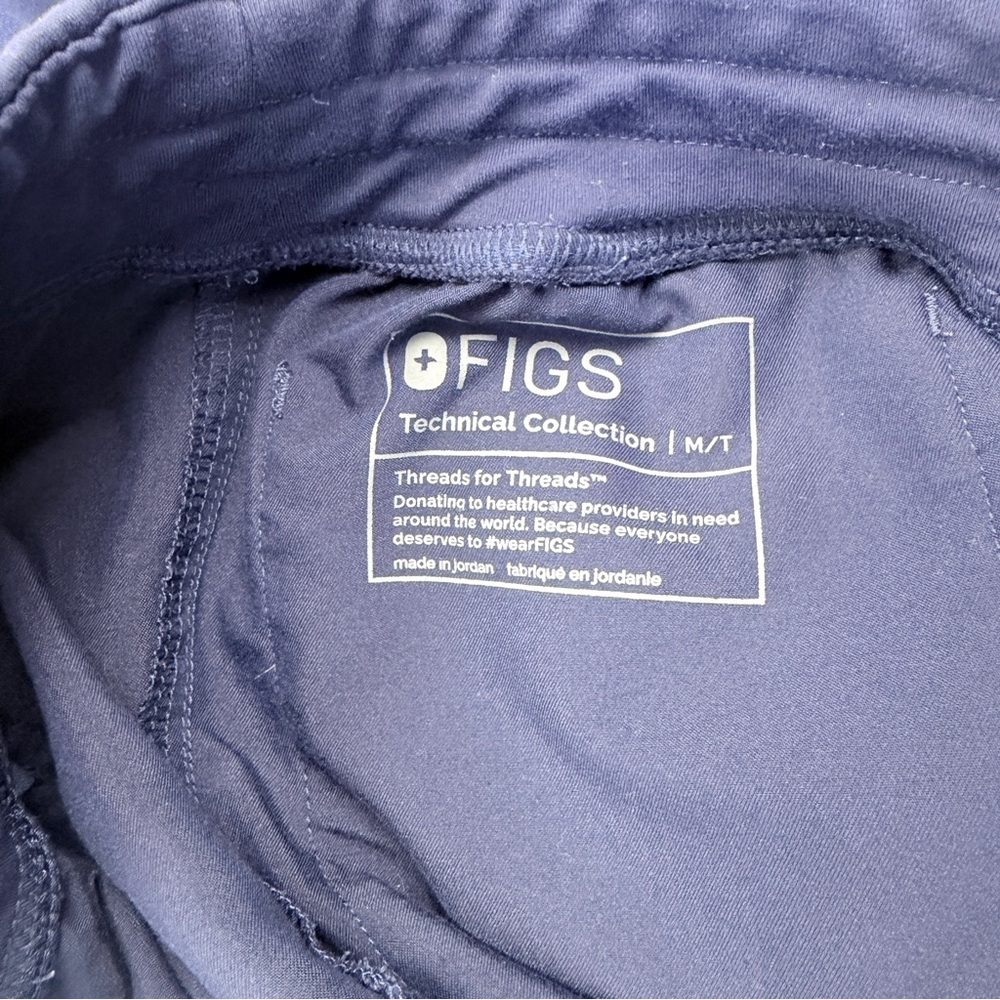 Figs Navy Drawstring Jogger Pants Set of 2 - Picture 12 of 14